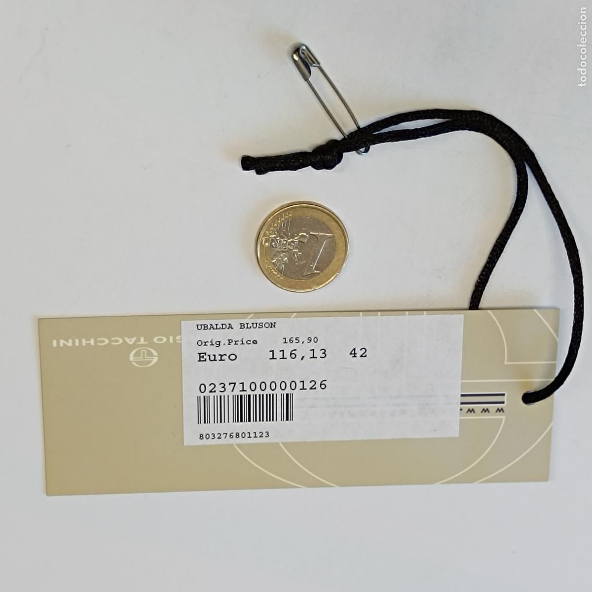 Old Labels: ETIQUETA DE PRENDA DEPORTIVA SERGIO TACCHINI. A&Ntilde;OS 90 0RIGINAL.