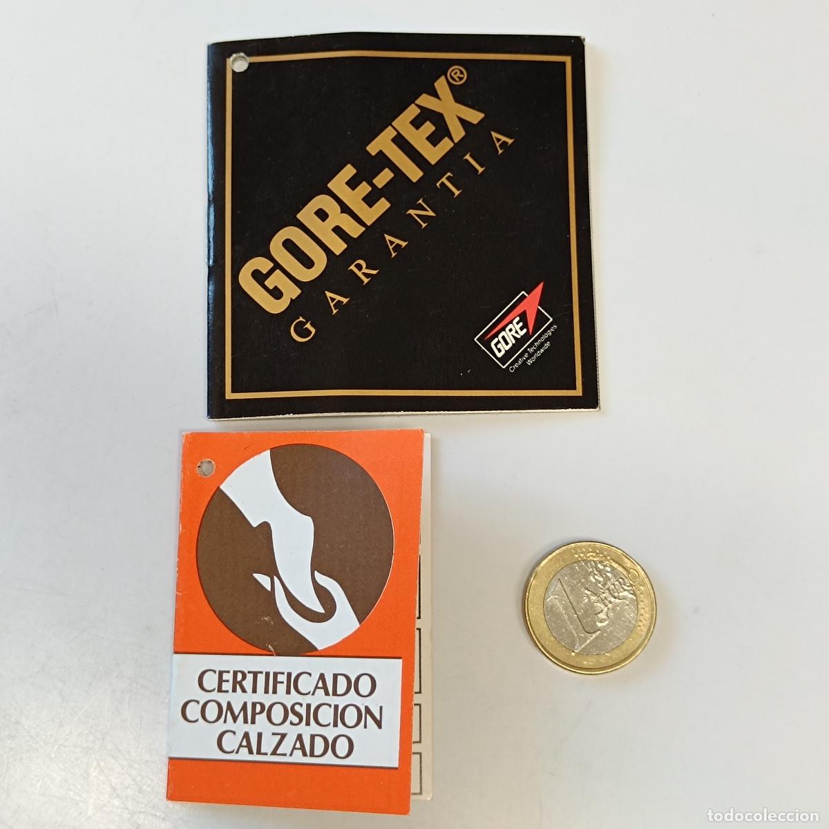 Old Labels: LOTE 2 ETIQUETAS BOTAS MONTA&Ntilde;A BESTARD GORE-TEX. ORIGINAL A&Ntilde;OS 90.