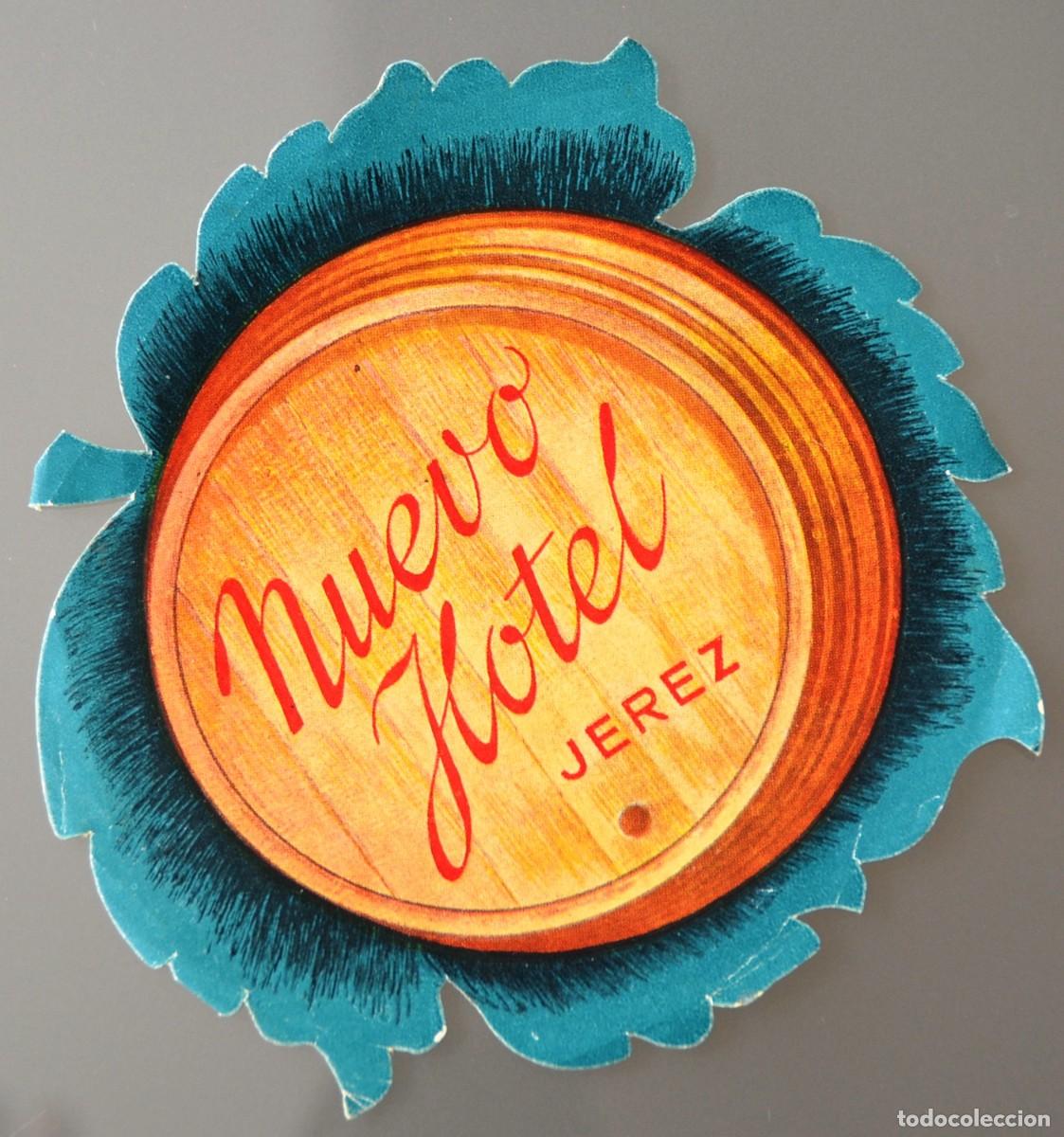 Etiquetas antiguas: ANTIGUA ETIQUETA DE HOTEL NUEVO JEREZ DE LA FRONTERA (C&Aacute;DIZ)