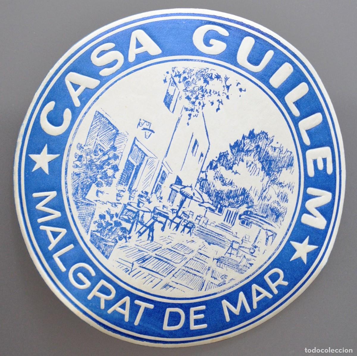 Etiquetas antiguas: ANTIGUA ETIQUETA DE HOTEL CASA GUILLEM MALGRAT DE MAR (BARCELONA)