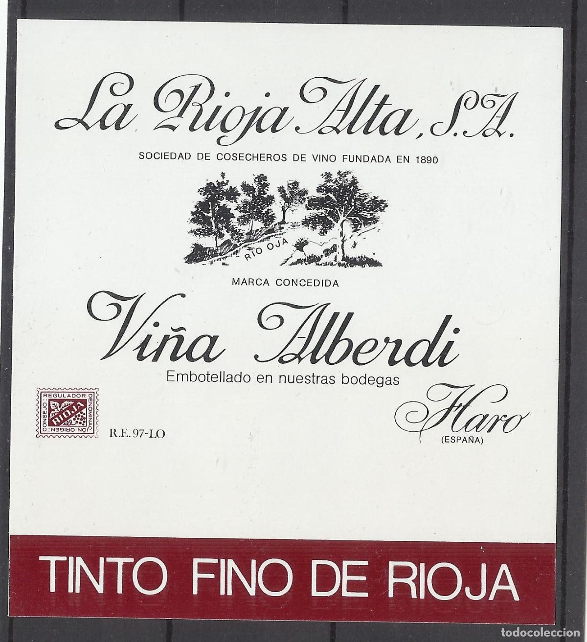 Old Labels: rioja alta vi&ntilde;a alberdi haro logro&ntilde;o