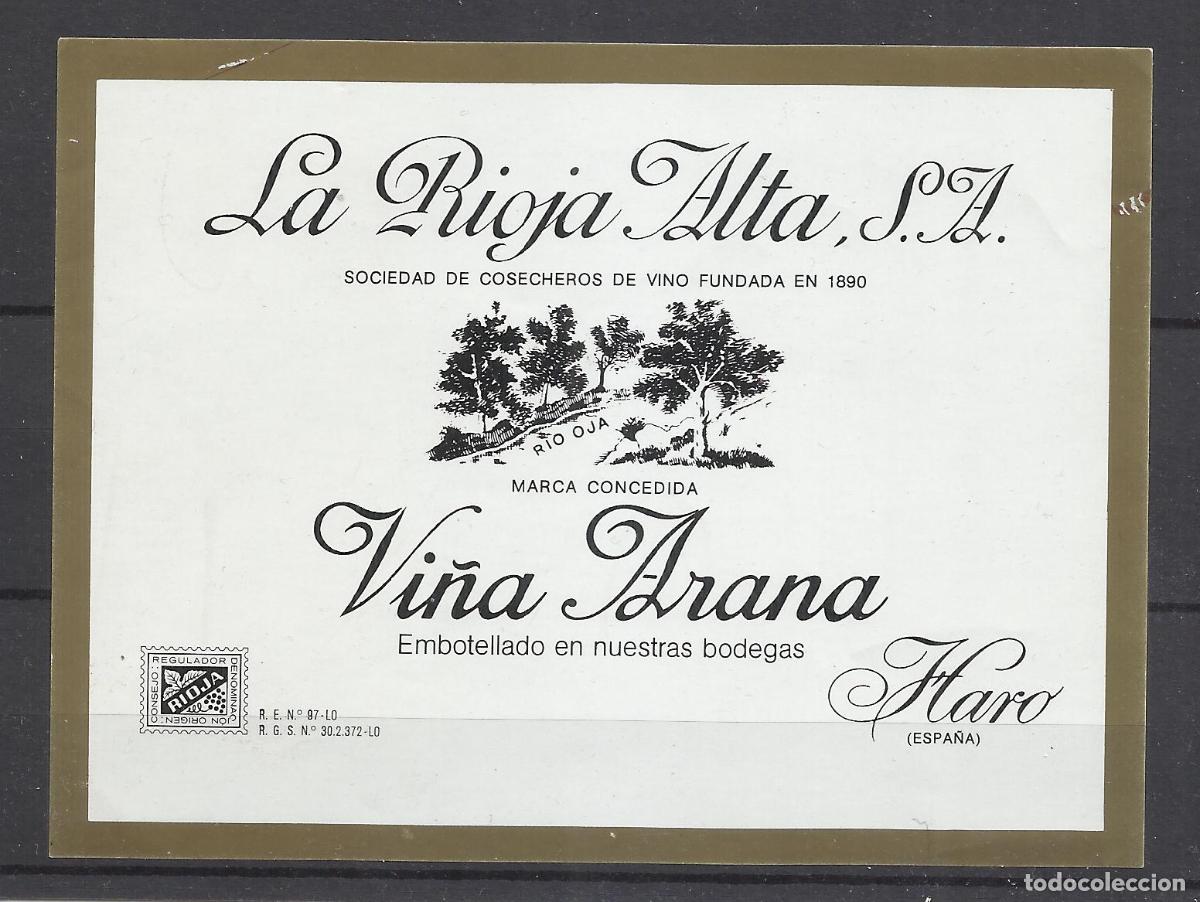 Old Labels: rioja alta vi&ntilde;a arana haro logro&ntilde;o