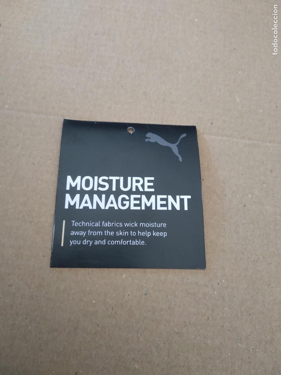 Old Labels: ETIQUETA PUBLICIDAD PUMA moisture management MIDE 6,5CM X 6CM