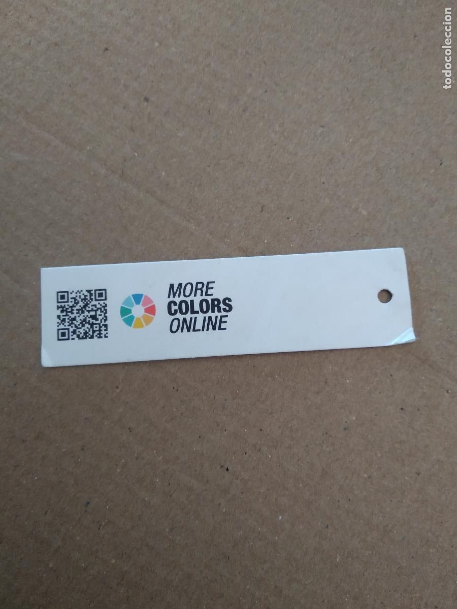 Old Labels: ETIQUETA PUBLICIDAD ZARA MORE COLORS ONLINE MIDE 8CM X 2,2CM