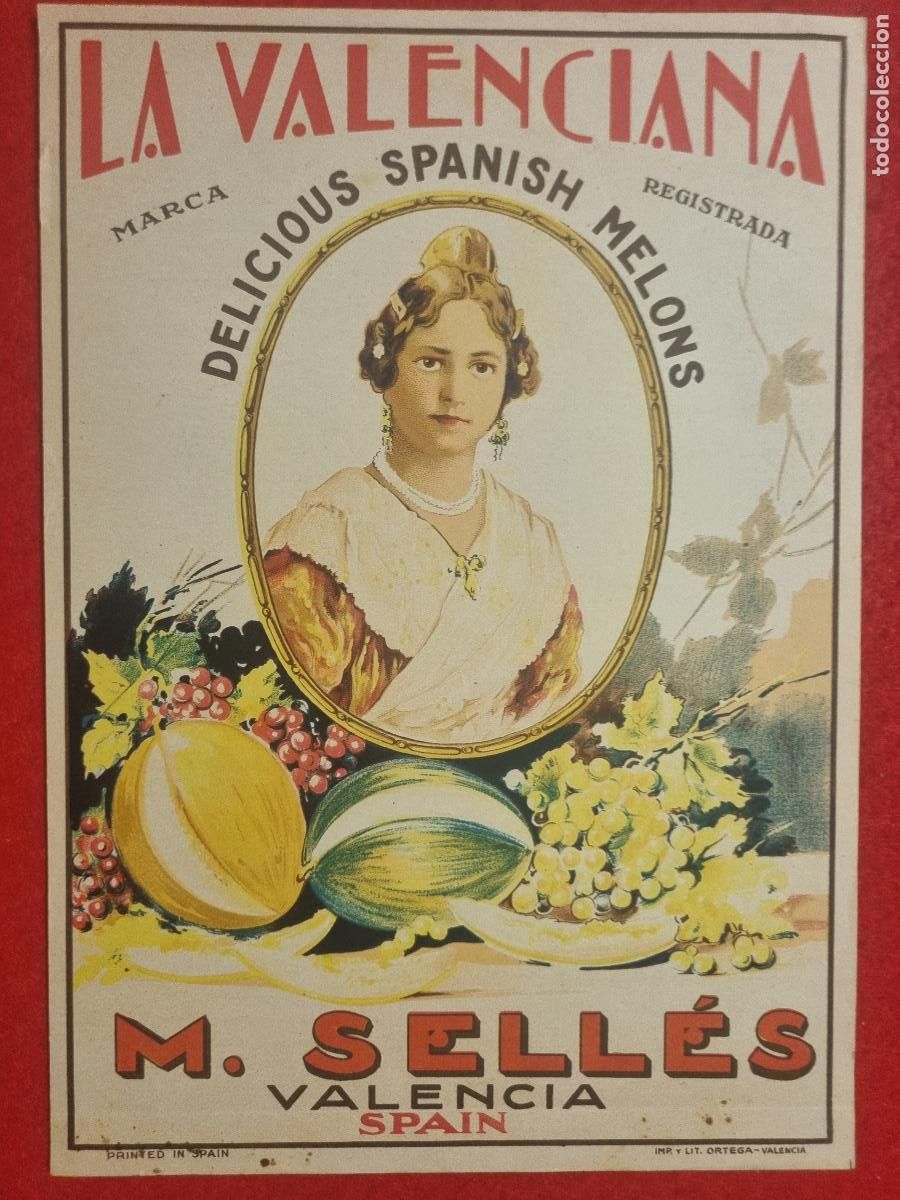 Alte Etiketten: CARTEL ITO ETIQUETA PUBLICIDAD MELONES LA VALENCIANA M SELLES VALENCIA LEER DESCRIPCIO ORIGINAL K17