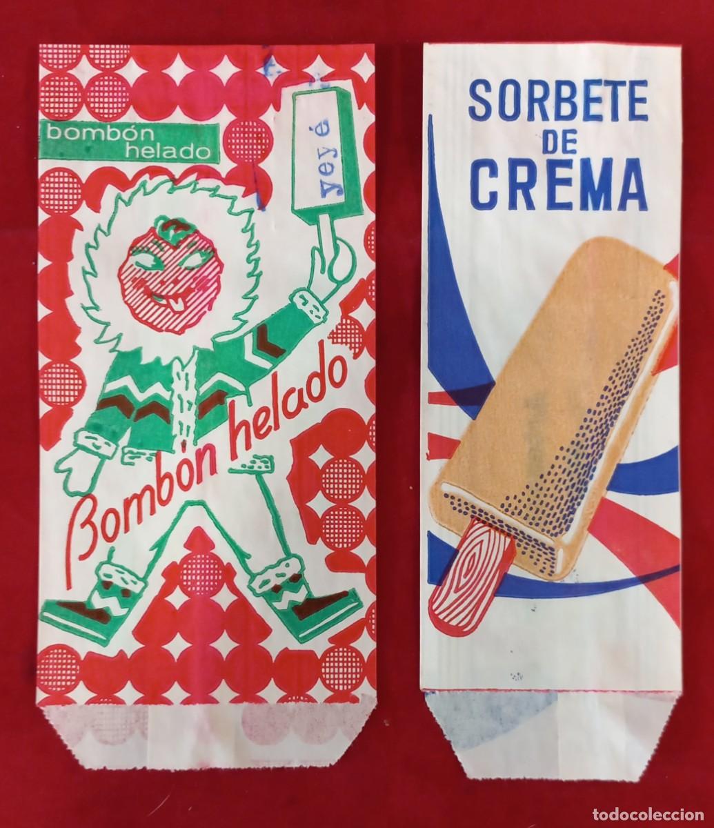 Old Labels: ANTIGUOS ENVOLTORIOS PARA POLOS , HELADOS - ARTESANA JIJONENCA - ALICANTE
