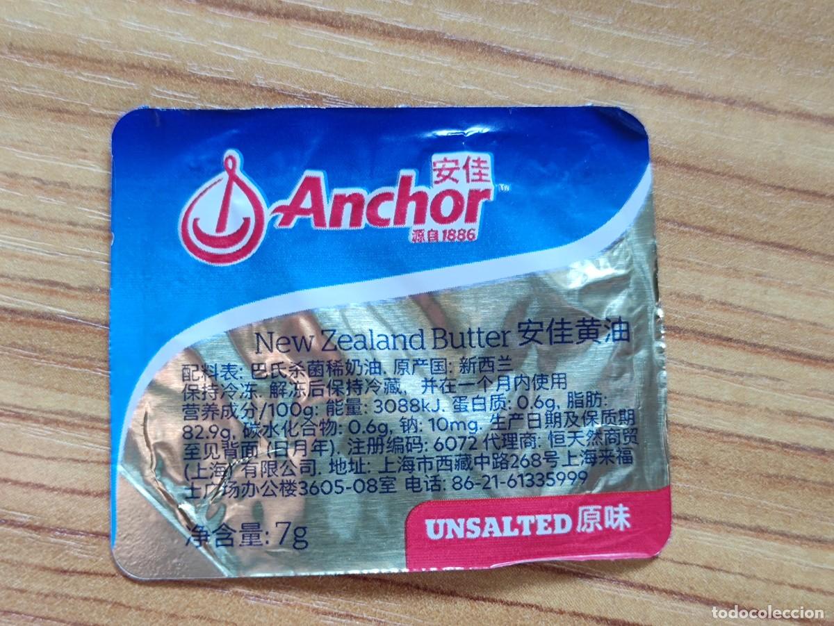 Etichette antiche: ETIQUETA MANTEQUILLA - ANCHOR UNSALTED - CHINA / NEW ZEALAND