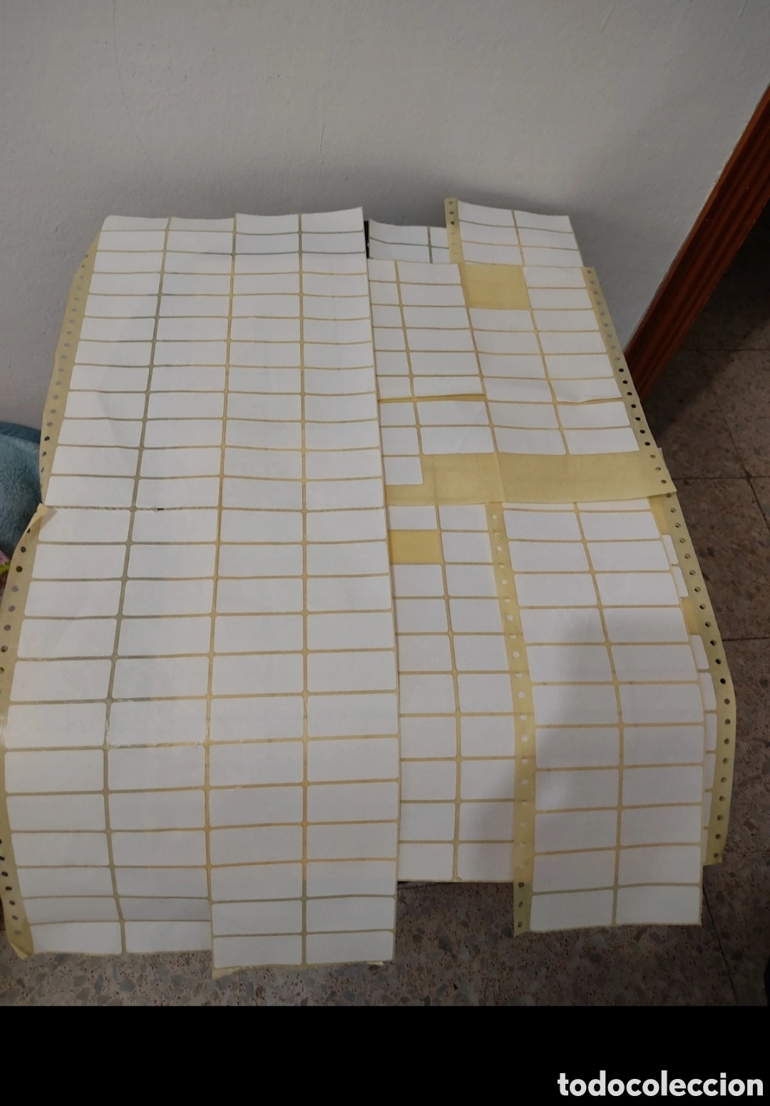 Etiquetas antiguas: Lote de Etiquetas Adhesivas Rectangulares - Foto 5