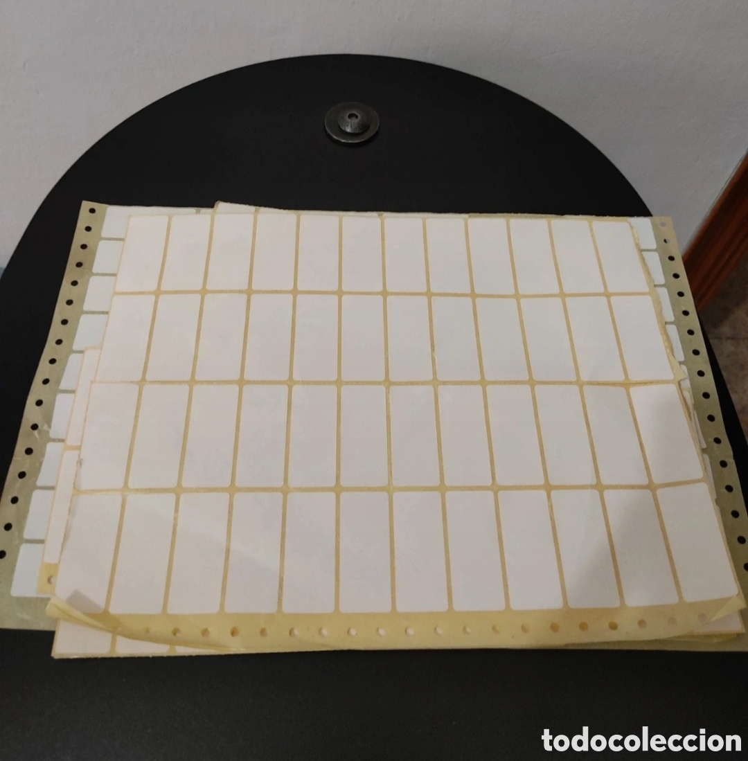 Etiquetas antiguas: Lote de Etiquetas Adhesivas Rectangulares - Foto 7