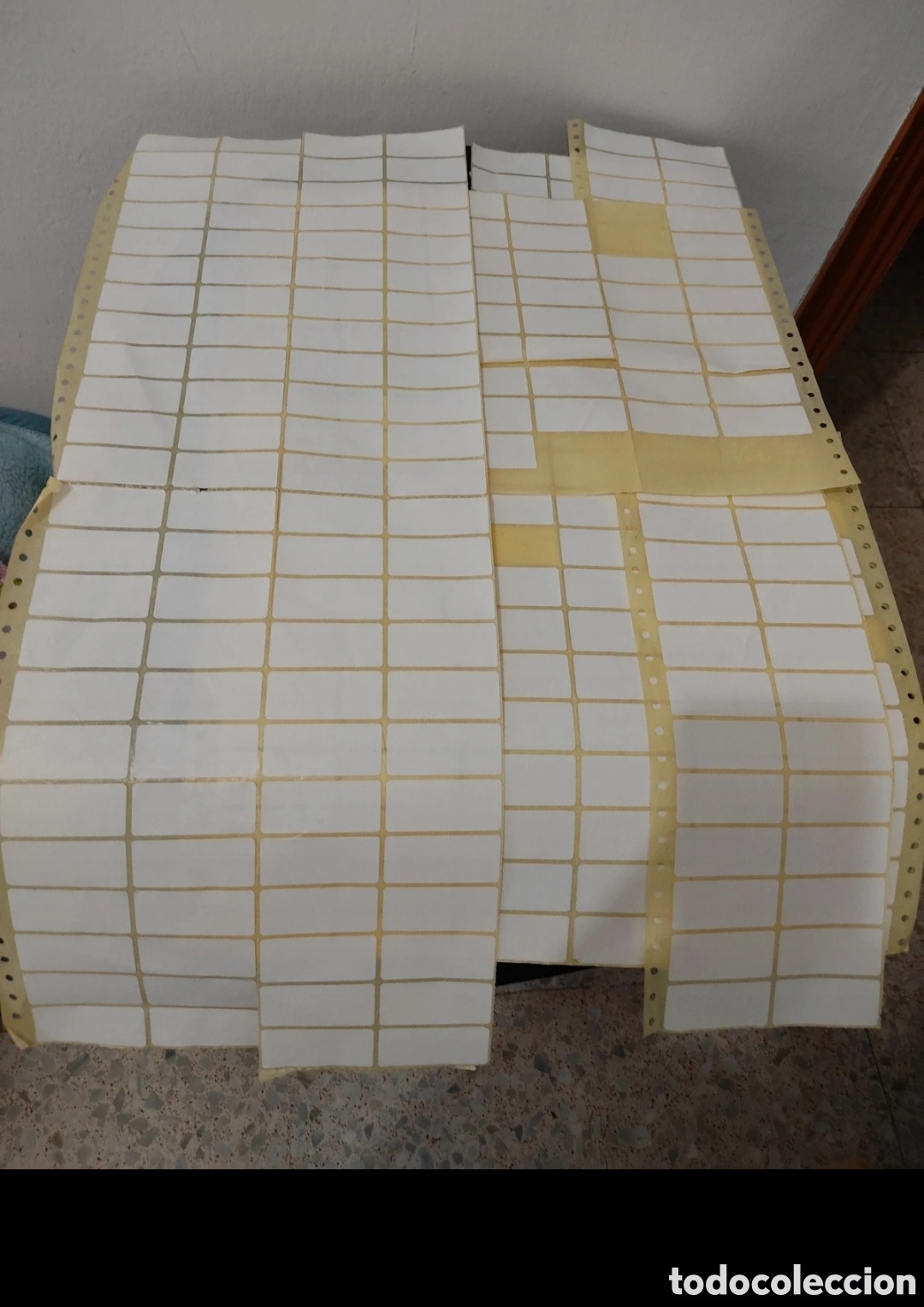 Etiquetas antiguas: Lote de Etiquetas Adhesivas Rectangulares - Foto 8