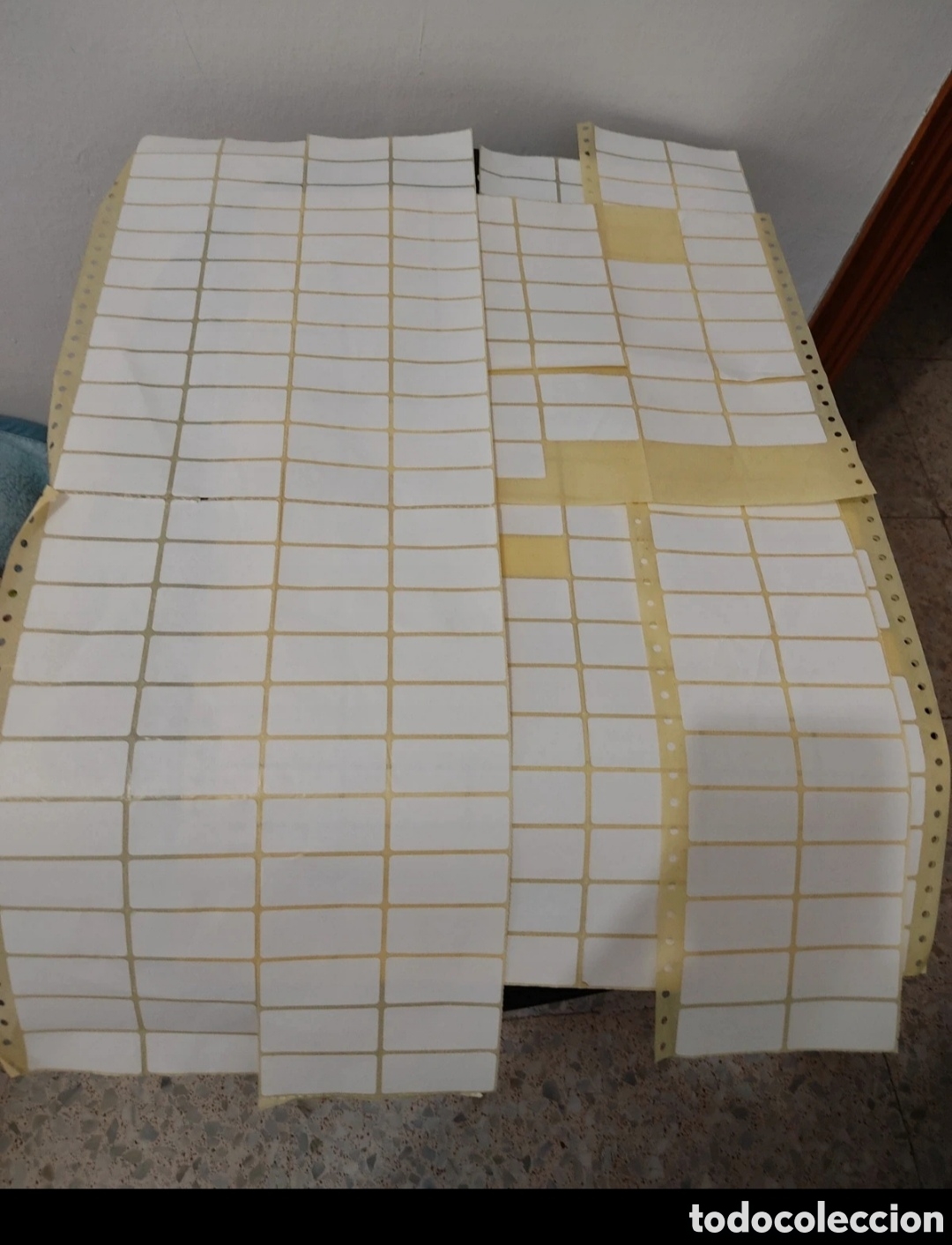 Etiquetas antiguas: Lote de Etiquetas Adhesivas Rectangulares - Foto 1