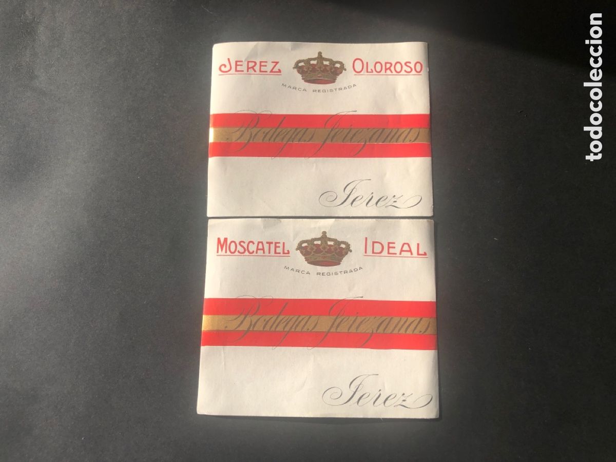 Old Labels: Etiquetas raras BODEGAS JEREZANAS Jerez / moscatel