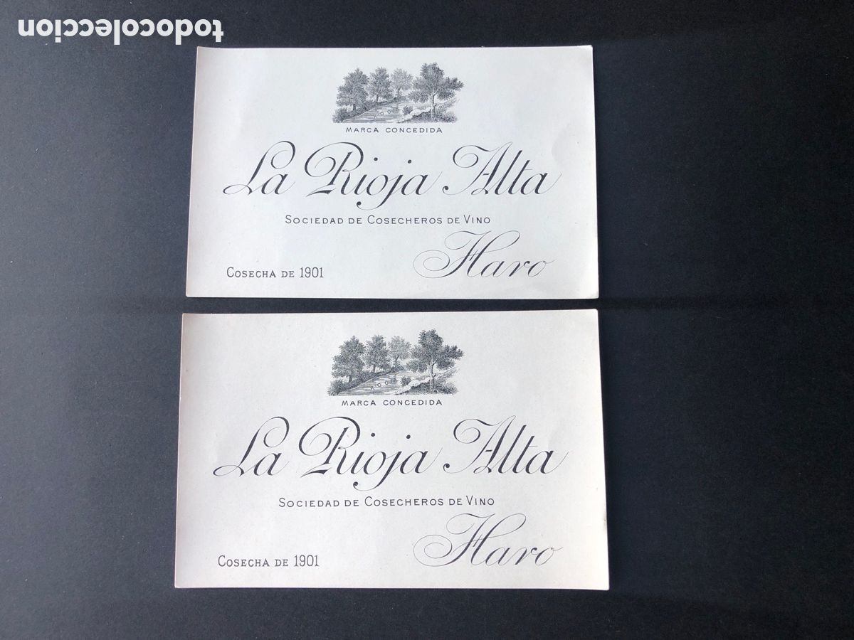 Old Labels: Etiqueta rara LA RIOJA ALTA HARO