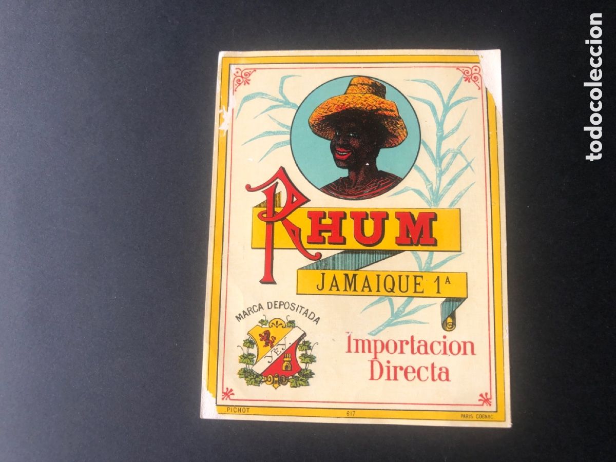 Old Labels: Etiqueta rara RHUM JAMAIQUE