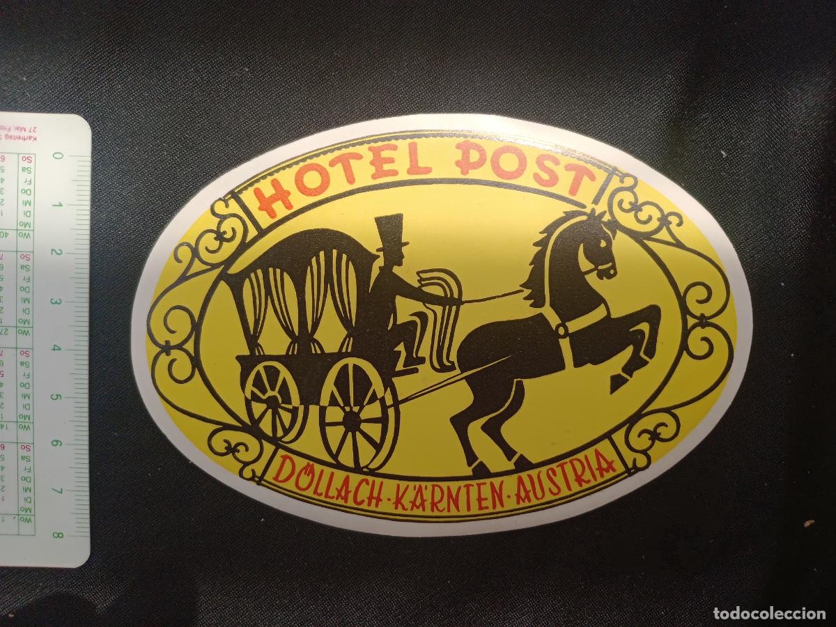 Etiquetas antiguas: ETIQUETA DE HOTEL - HOTEL POST, DOLLACH, AUSTRIA