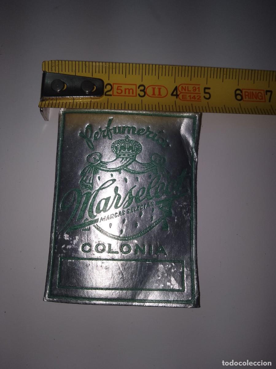 Etichette antiche: Etiqueta perfumer&iacute;a marselect colonia a&ntilde;os 50,60,, aproximado &uacute;nica,