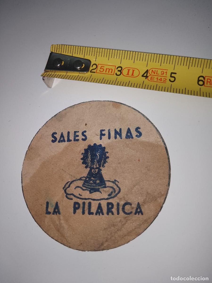 Etiquetas antigas: Sales finas la Pilarica a&ntilde;os 50,60,