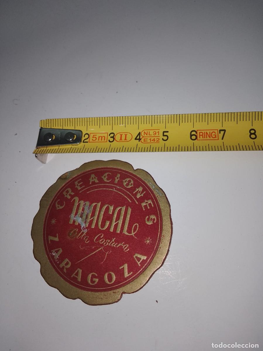 Alte Etiketten: Creaciones macal alta costura Zaragoza etiqueta a&ntilde;os 50 60 aproximado &uacute;nica