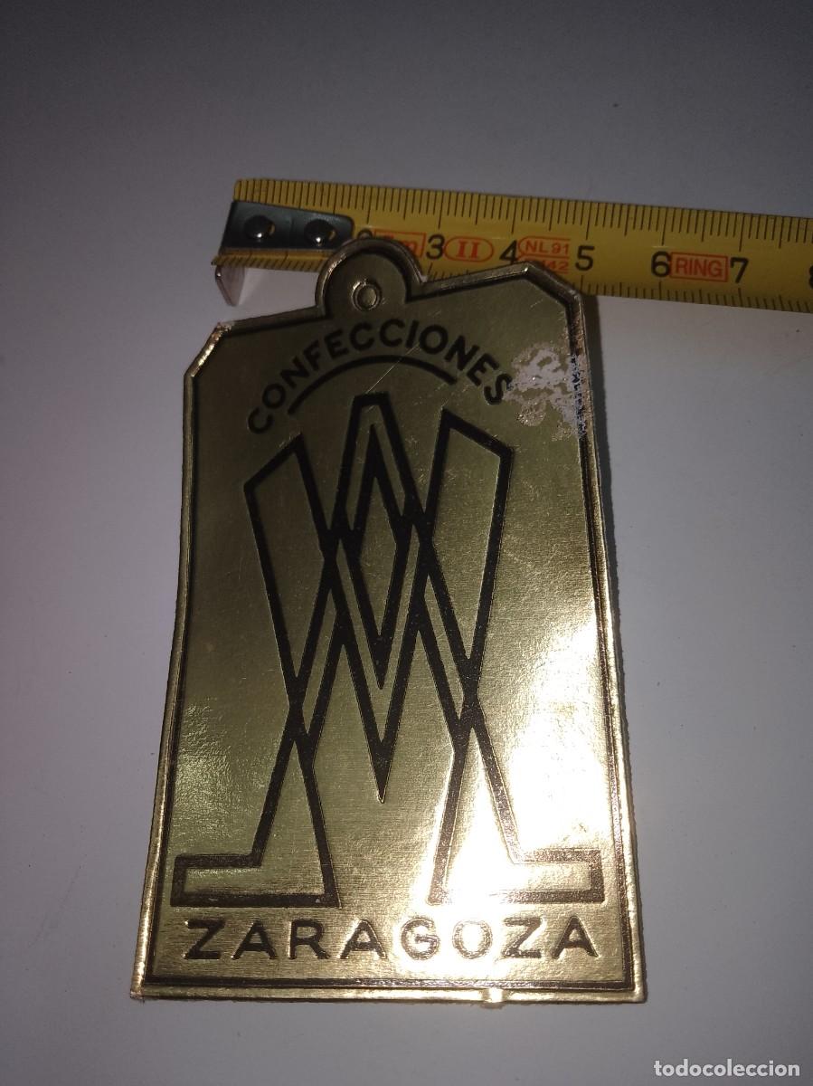 Alte Etiketten: Confecciones Zaragoza etiqueta a&ntilde;os 50 60 aproximado &uacute;nica