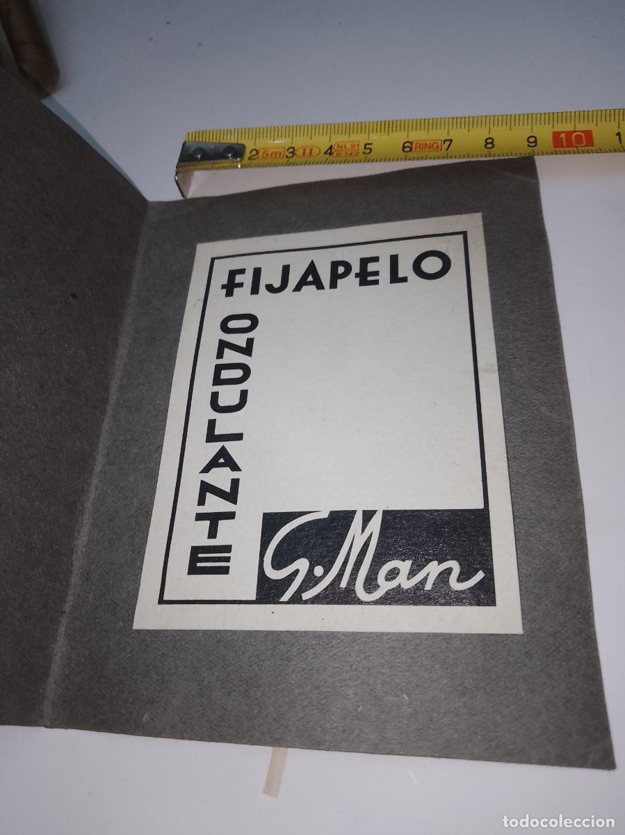 Alte Etiketten: Etiqueta fija pelo ondulante g.man a&ntilde;os 50,60, aproximado
