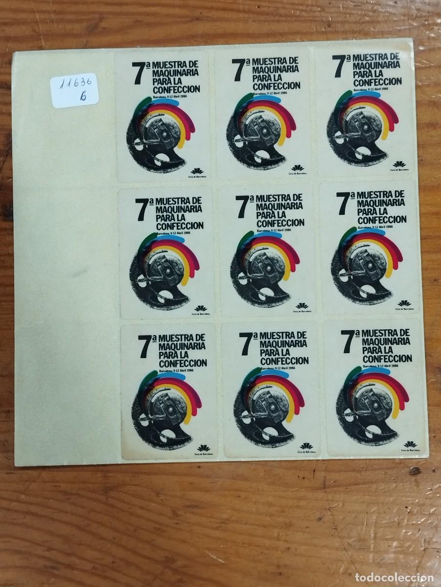 Alte Etiketten: 17 VI&Ntilde;ETAS 7&ordf; MUESTRA DE LA MAQUINARIA PARA LA CONFECCI&Oacute;N ABRIL 1986.