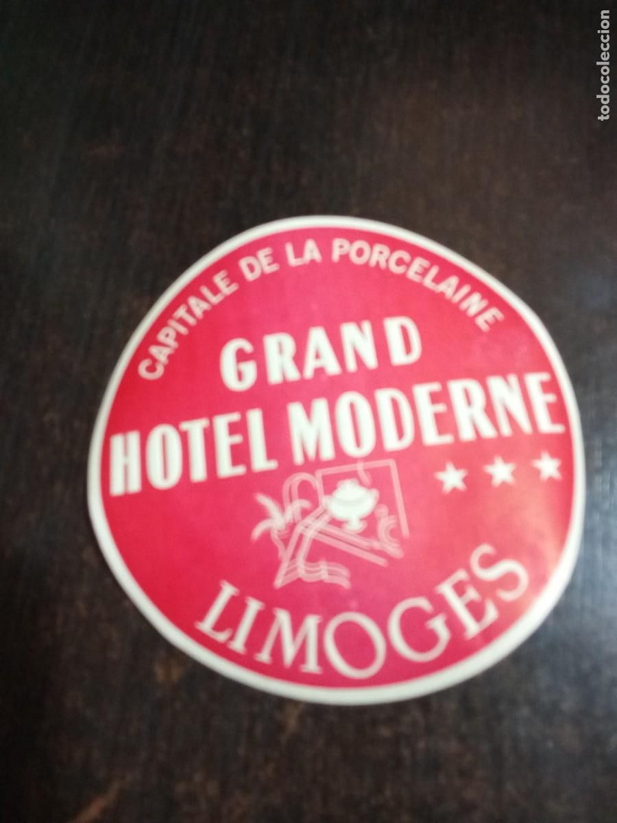 &Eacute;tiquettes anciennes: Grand Hotel Moderne.Limoges.