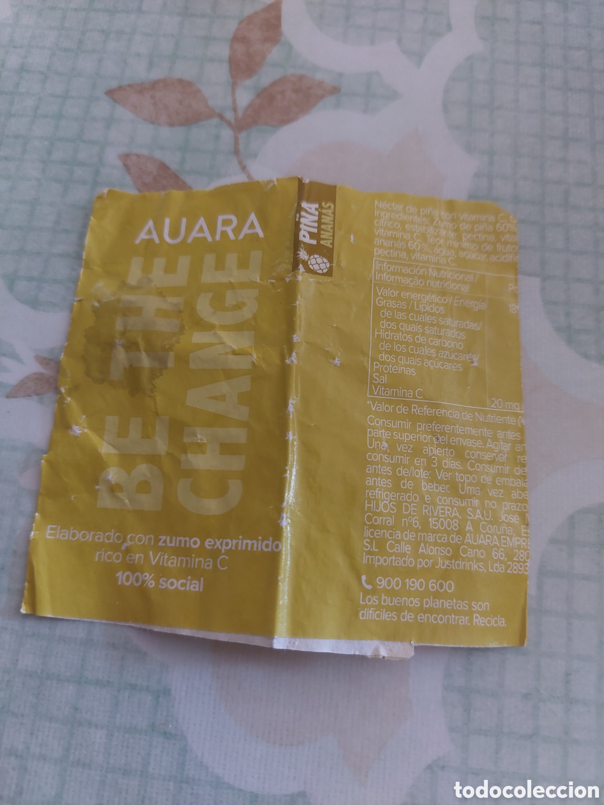 Etiquetas antiguas: AURA ETIQUETA BETHE CHANGE - Foto 1