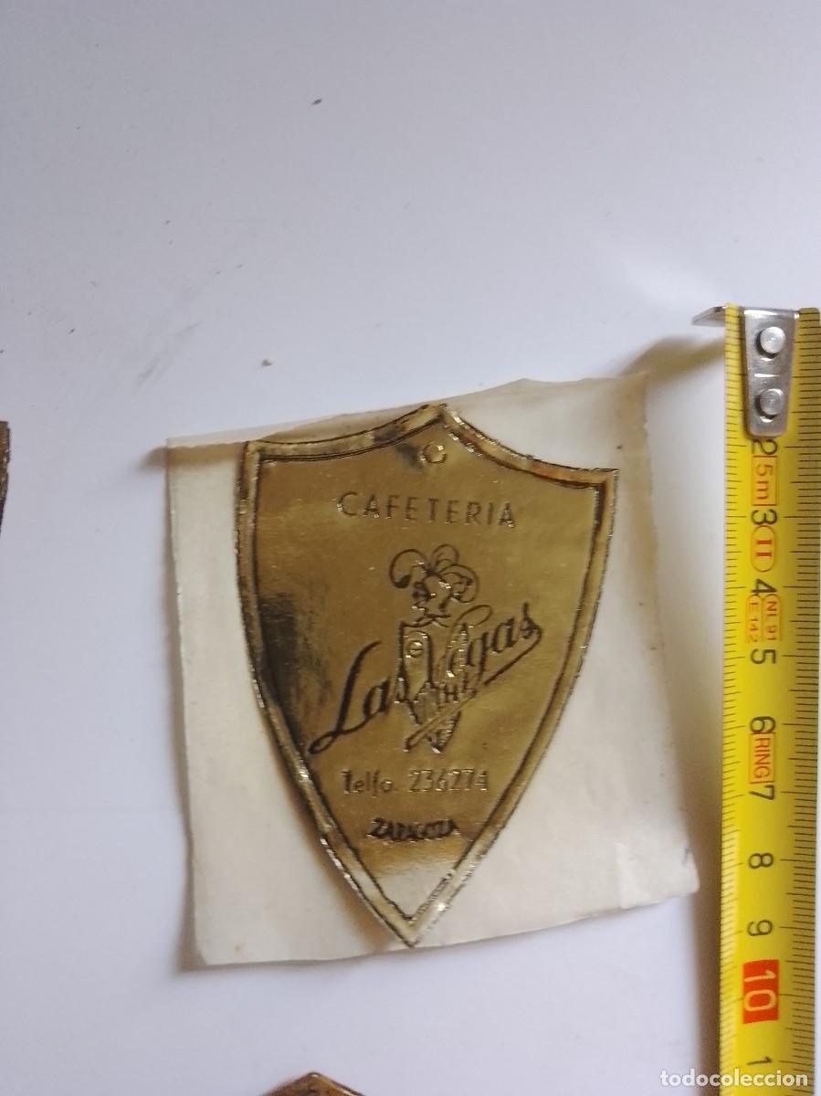 Etiquetas antigas: Cafeter&iacute;a las vegas, Zaragoza,a&ntilde;os 50,60, de una vieja imprenta