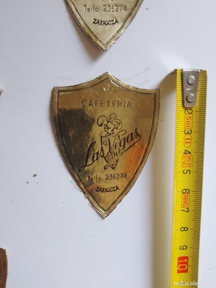 Etiquetas antigas: Cafeter&iacute;a las vegas, Zaragoza,a&ntilde;os 50,60, de una vieja imprenta