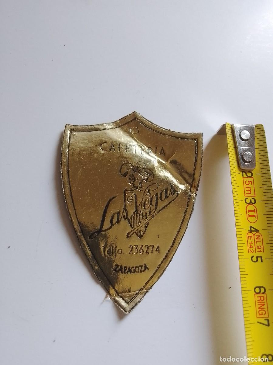 Etiquetas antigas: Cafeter&iacute;a las vegas, Zaragoza,a&ntilde;os 50,60, de una vieja imprenta