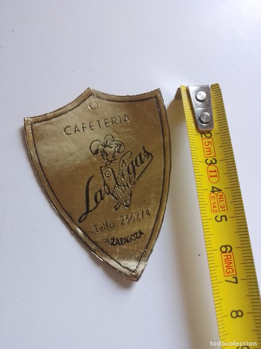 Alte Etiketten: Cafeter&iacute;a las vegas, Zaragoza,a&ntilde;os 50,60, de una vieja imprenta