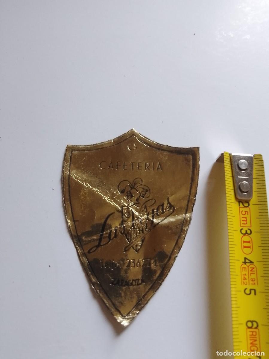 Etiquetas antigas: Cafeter&iacute;a las vegas, Zaragoza,a&ntilde;os 50,60, de una vieja imprenta