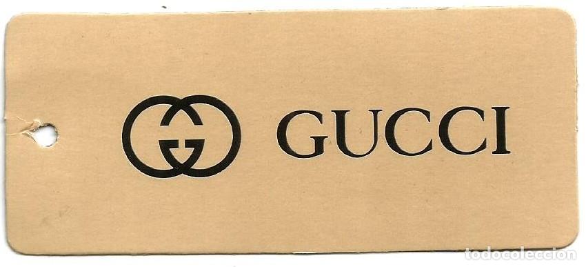 Etiquetas antigas: GUCCI - ETIQUETA DE ROPA