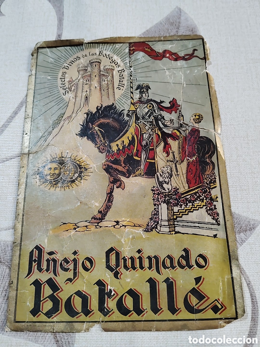 Etiquetas antiguas: A&Ntilde;EJO QUINADO. BATALKE - Foto 1