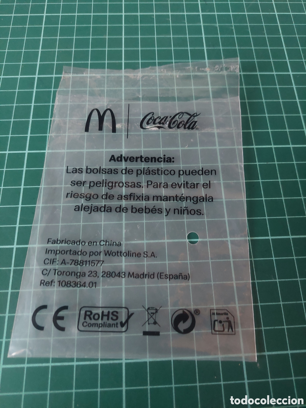Etiquetas antiguas: BOLSA COCA-COLA, MALDDOLAS - Foto 1