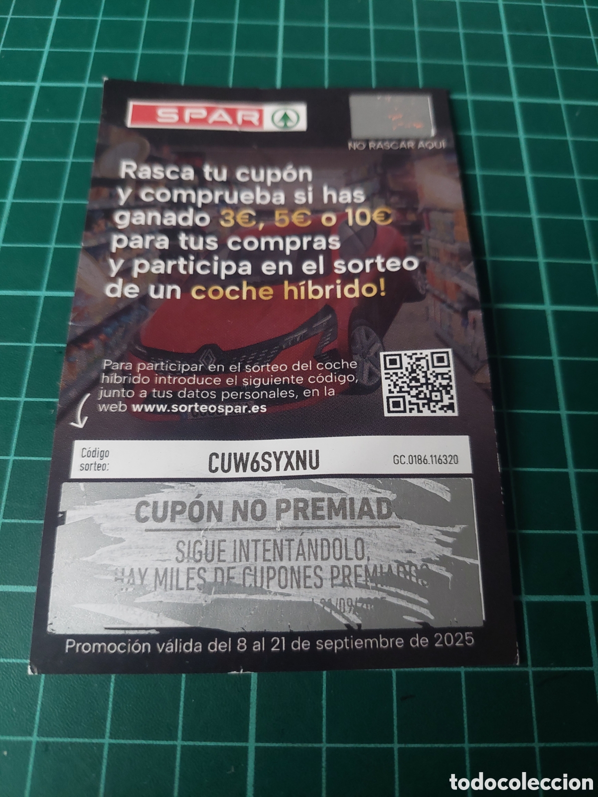 Etiquetas antiguas: SPAR BOLETO RASCA Y GANA ETIQUETA - Foto 2