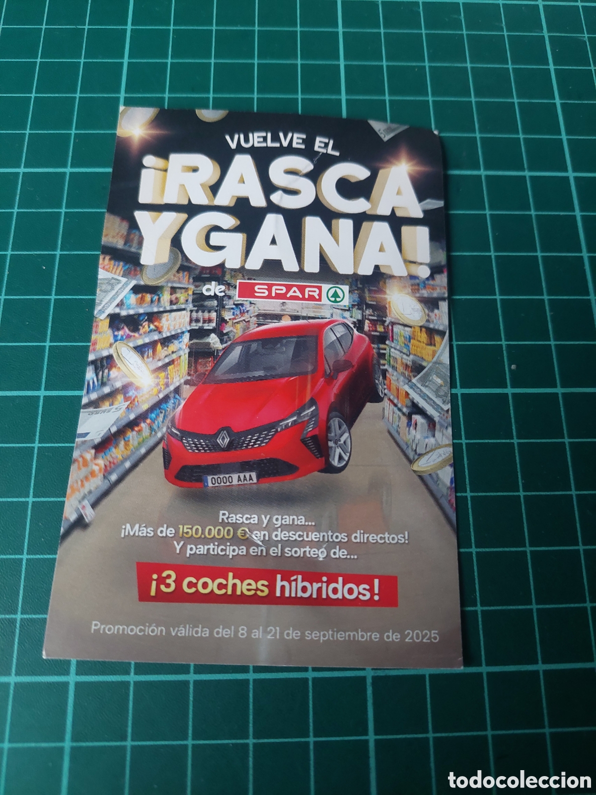 Etiquetas antiguas: SPAR BOLETO RASCA Y GANA ETIQUETA - Foto 1