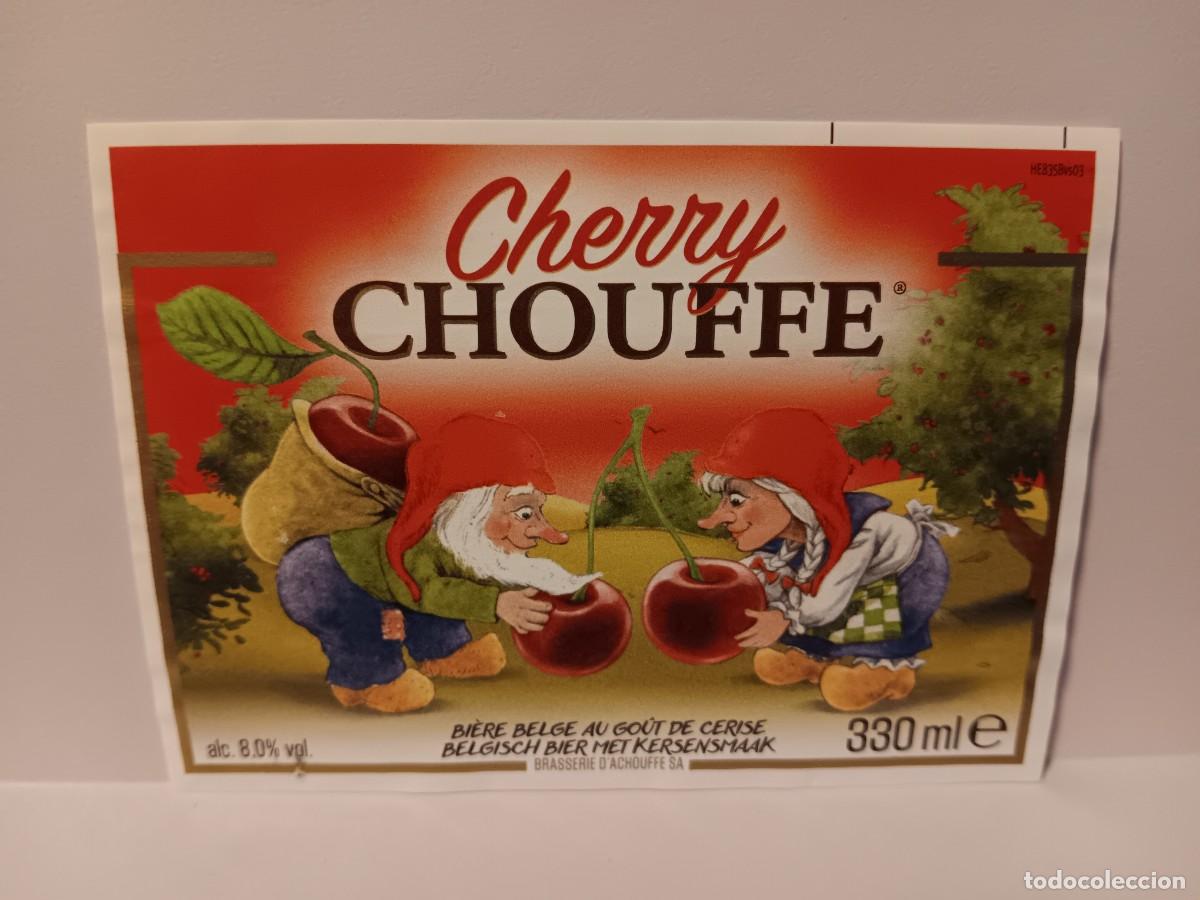 Etiquetas antiguas: ETIQUETA CERVEZA CHERRY CHOUFFE - Foto 1