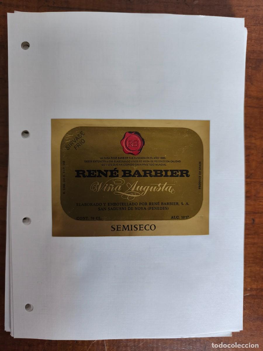 Etiquetas antiguas: REN&Eacute; BARBIER -- VI&Ntilde;A AUGUSTA - Foto 1