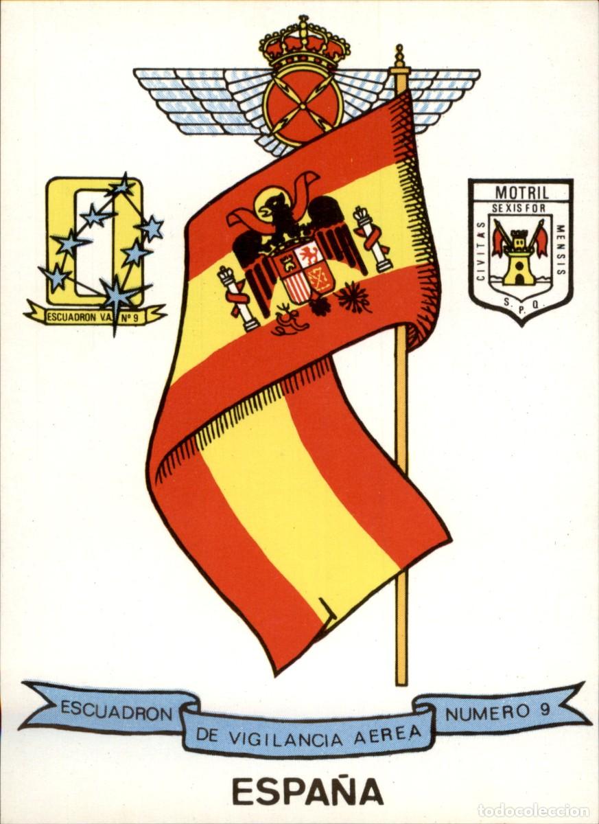 Alte Etiketten: Etiqueta vino - Escuadron de Vigilancia Aerea numero 9 Espa&ntilde;a - Aguila San Juan