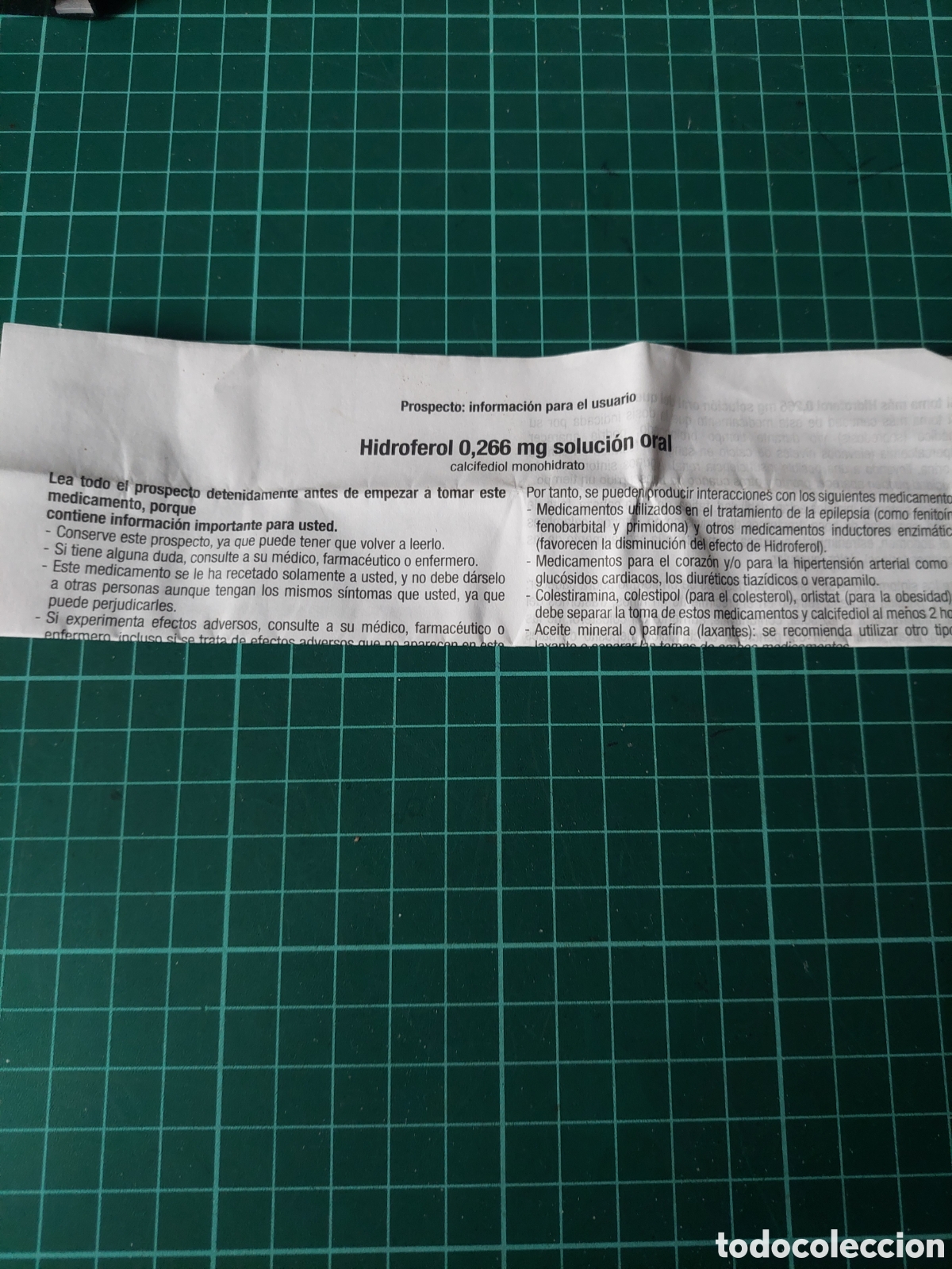 Alte Etiketten: PR&Oacute;SPETO MEDICAMENTOS HIDROFEROL