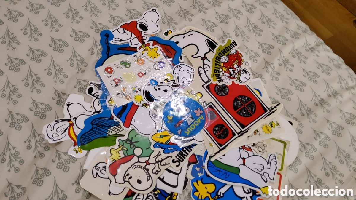 Etiquetas antiguas: Colecci&oacute;n adhesivos de Snoopy - Foto 2