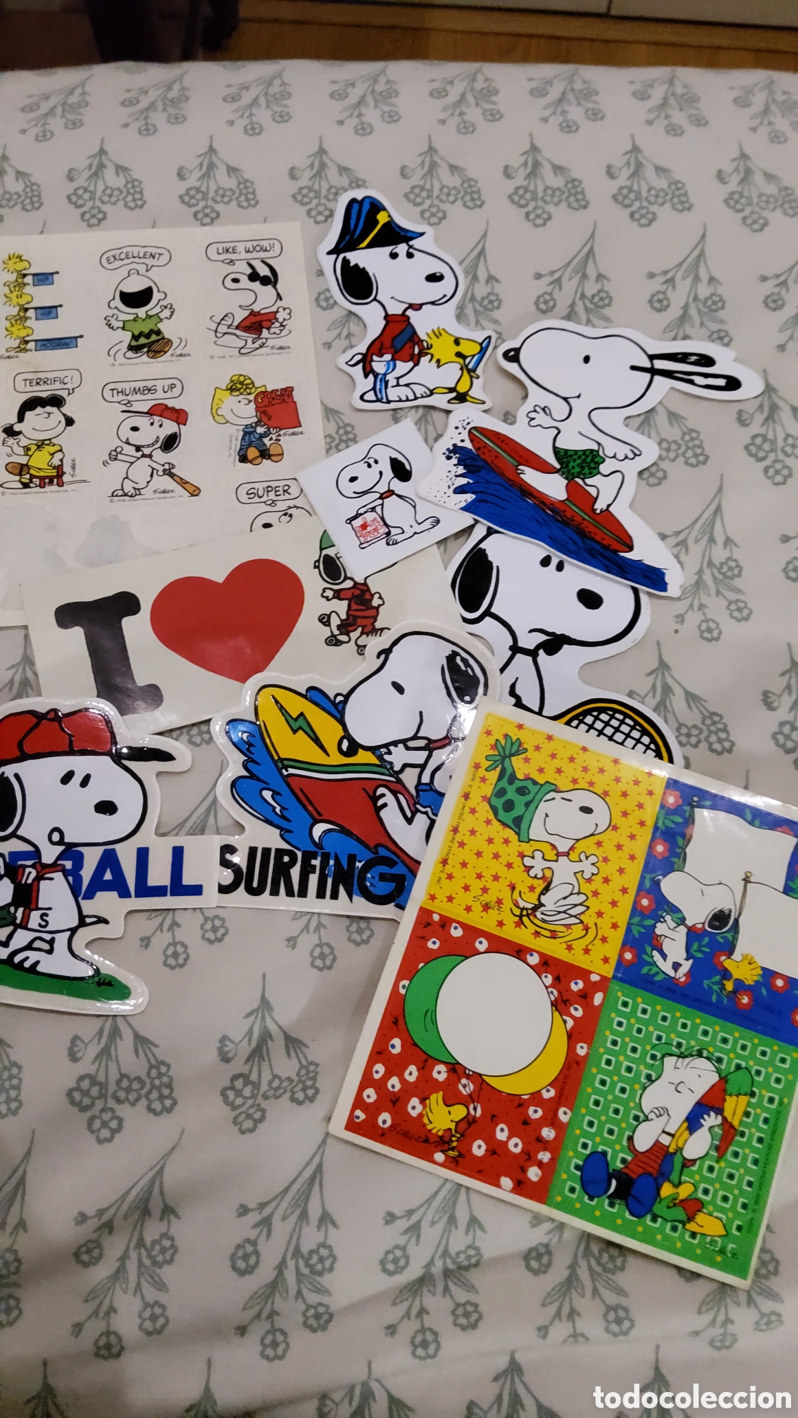 Etiquetas antiguas: Colecci&oacute;n adhesivos de Snoopy - Foto 5