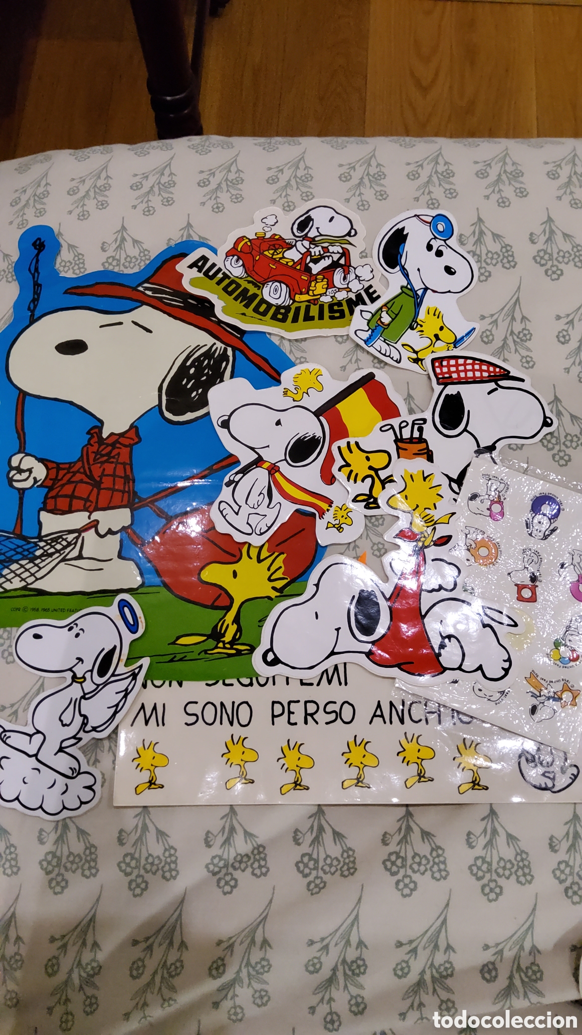 Etiquetas antiguas: Colecci&oacute;n adhesivos de Snoopy - Foto 1