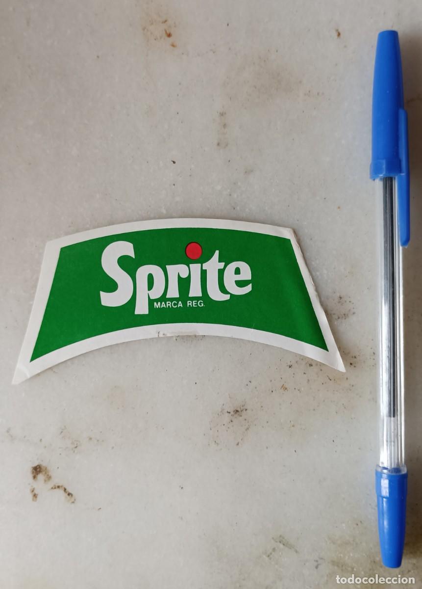 Etiquetas antiguas: Antigua etiqueta refresco Sprite - Foto 1
