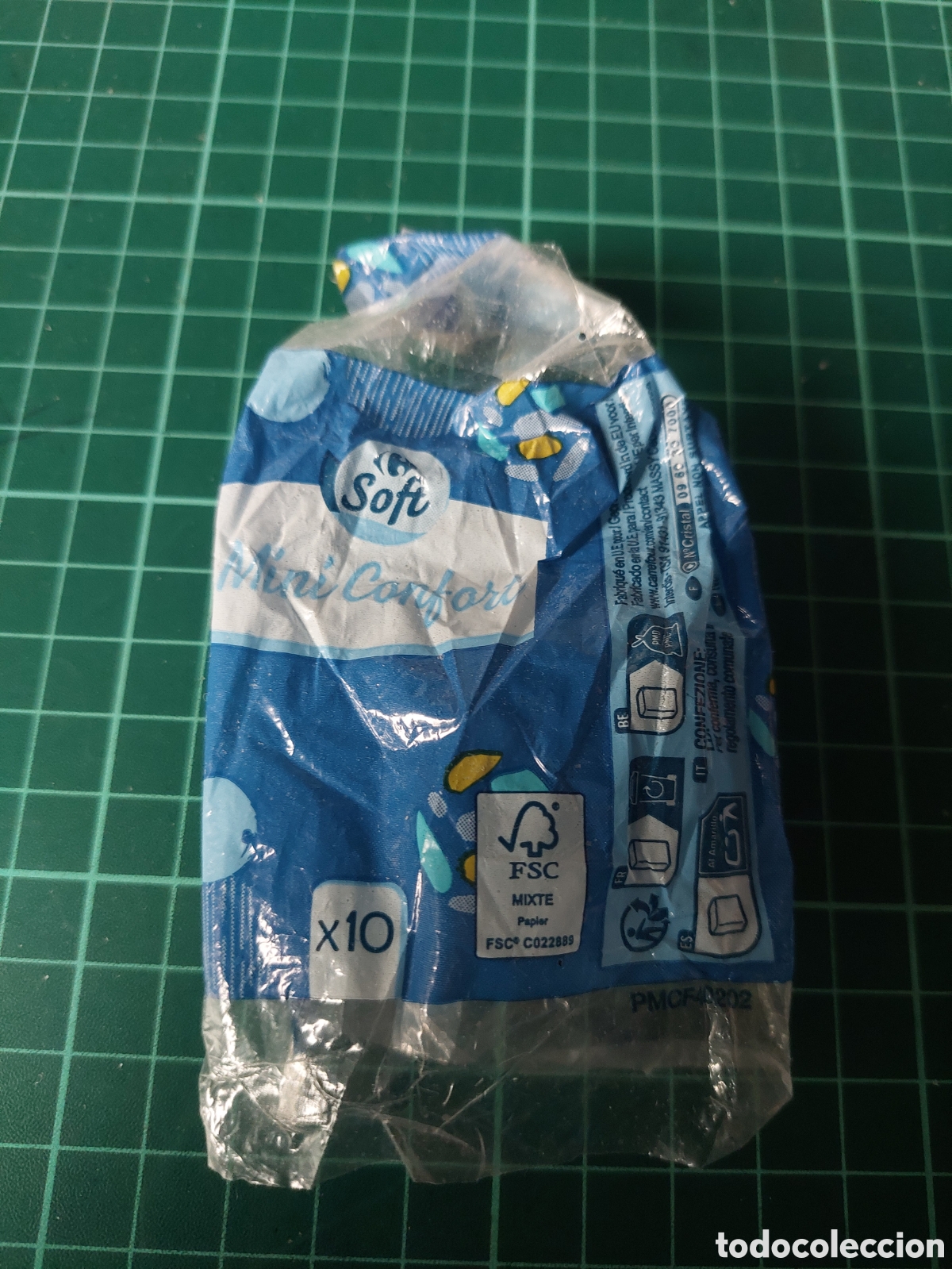 Etiquetas antiguas: SOLF MINI CONFORT SOBRE PA&Ntilde;UELOS PAPEL - Foto 1
