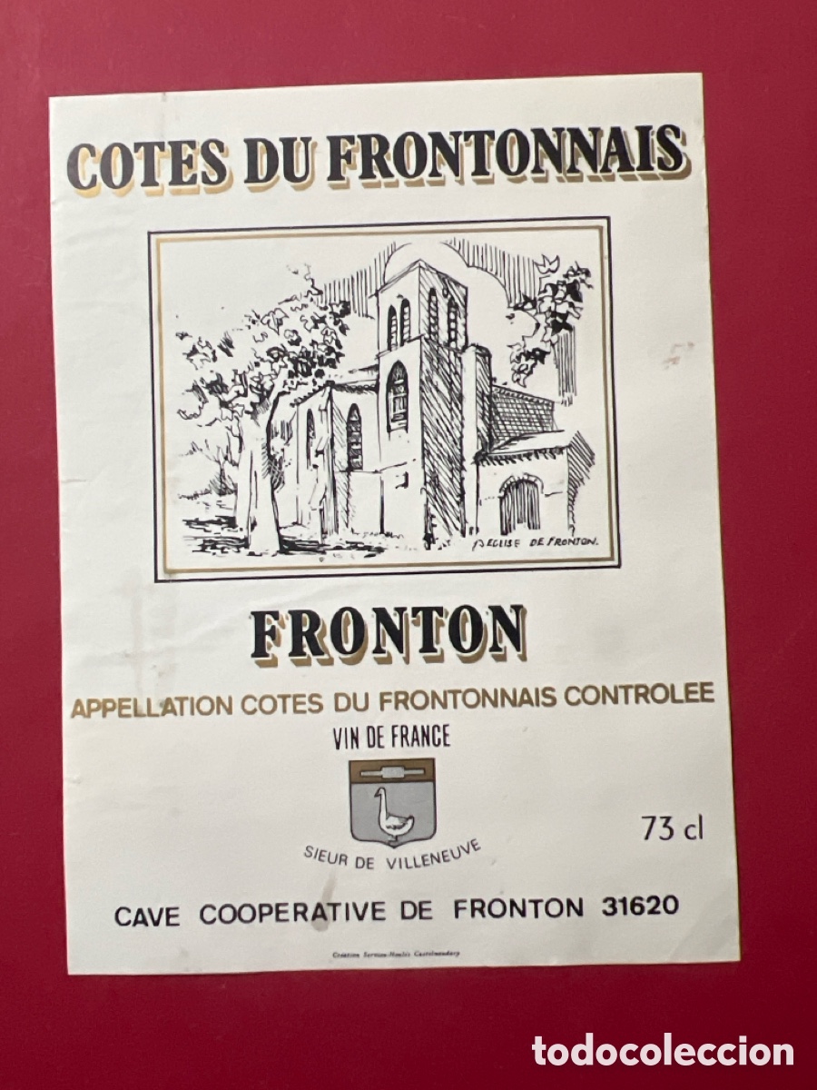 Etiquetas antiguas: ET145. ETIQUETA - COTES DU FRONTONNAIS - FRONT&Oacute;N - Foto 1