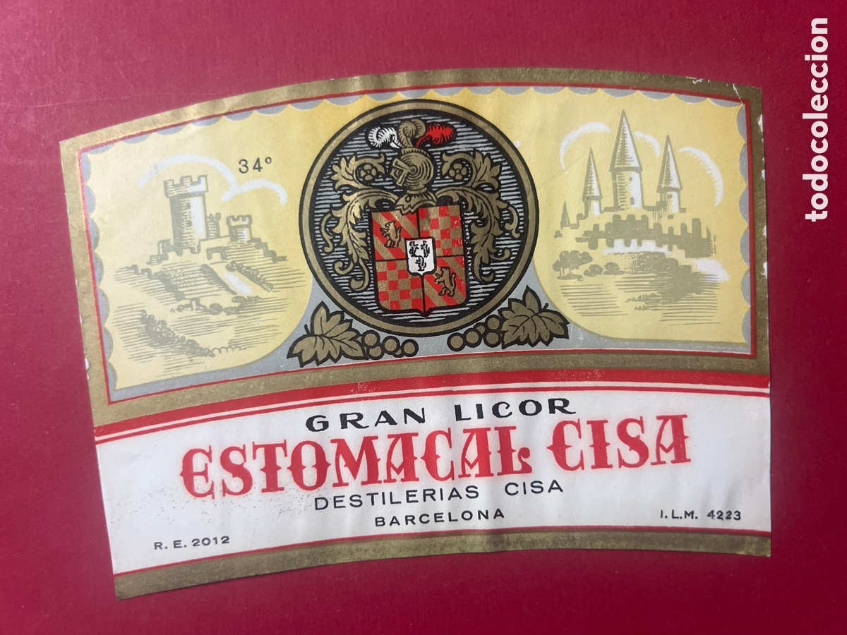 Etiquetas antiguas: ET156. ETIQUETA ESTOMACAL CISA - Foto 1