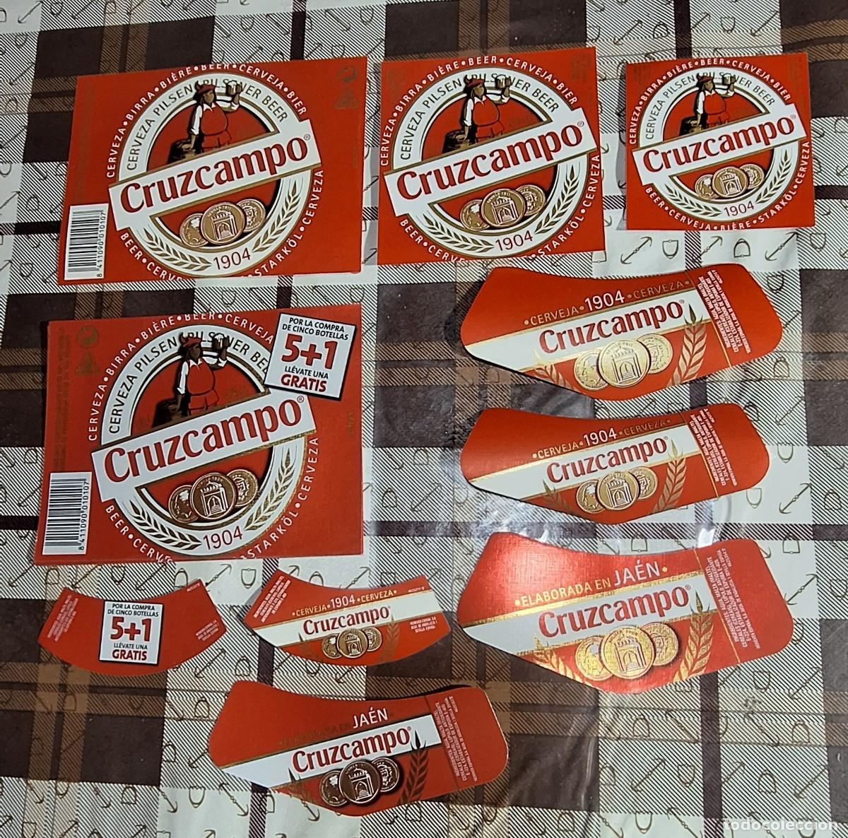Etiquetas antiguas: Etiquetas de cerveza Cruzcampo - Foto 1