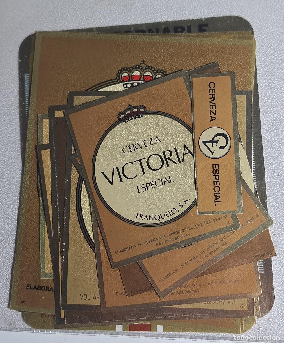 Etiquetas antiguas: Etiquetas cerveza Victoria - Foto 1